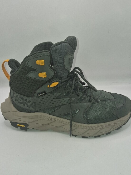 Mens HOKA Hiking Boots ANACAPA Mid GTX | Thyme / Radiant Yellow Sz. 8